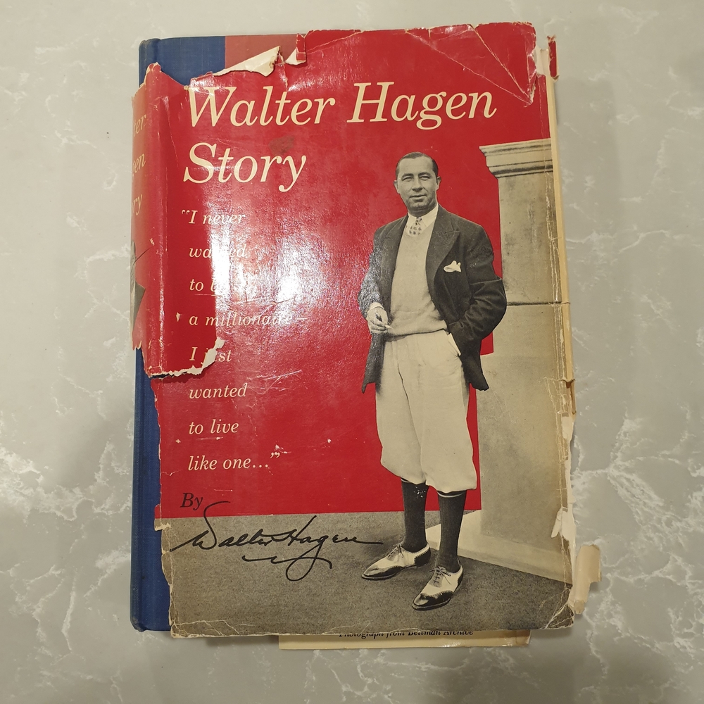 Walter Hagen Story Book with Red Cover
